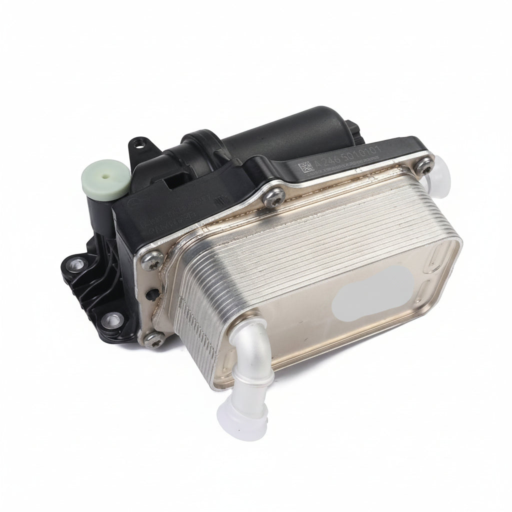 Oil Cooler Assembly 2465010101 2465010501 A2465010101 A2465010501  For Mercedes Benz A-CLASS W176 & B-CLASS W246, GLA-CLASS X156 Tag-O-82