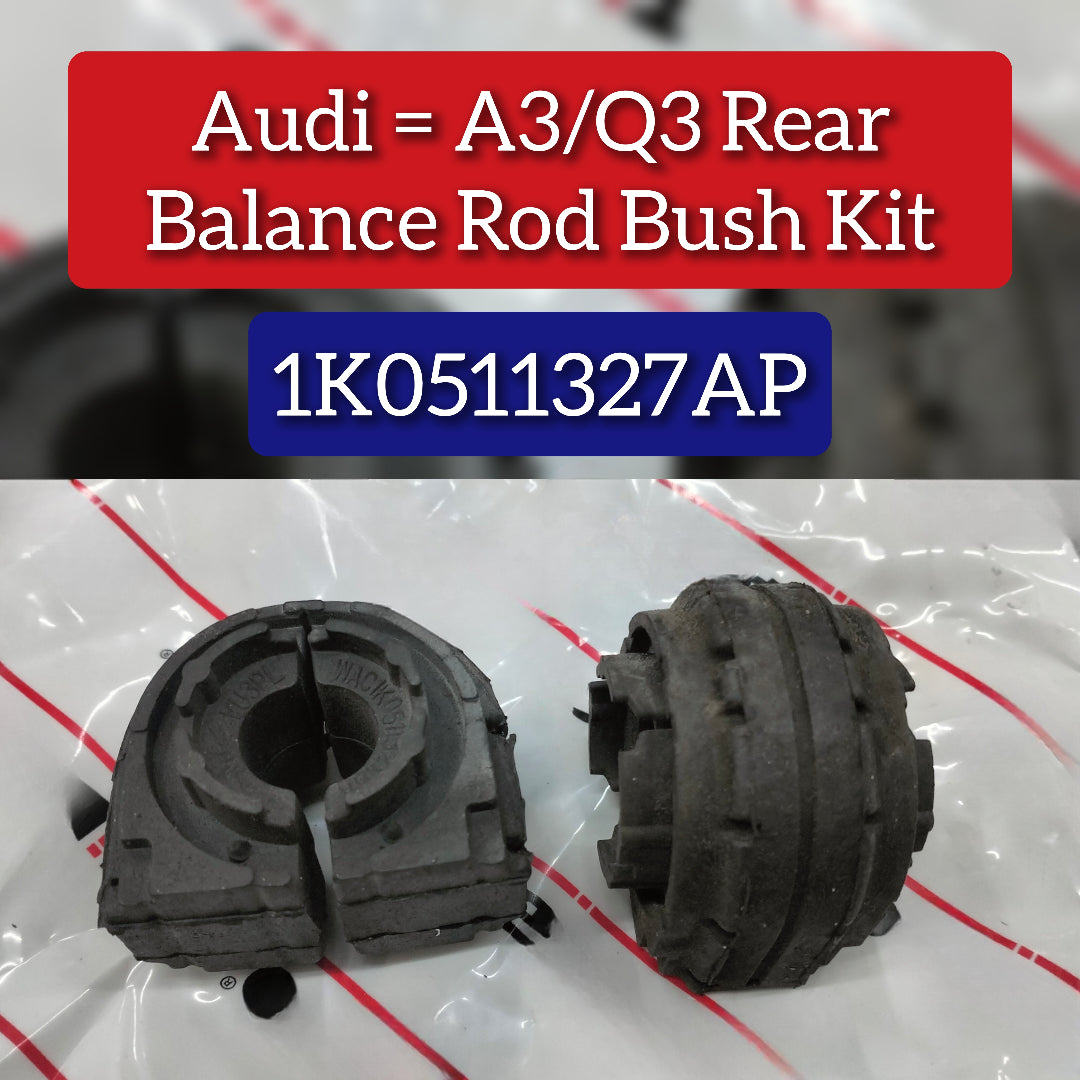 Rear Stabilizer Sway Bar Bushing Kit 1K0511327AP Compatible With AUDI A3 & Q3 (8UB, 8UG) & TT (FV3, FVP)