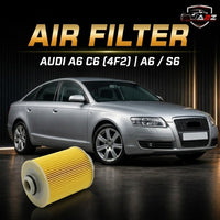 Air Filter 4F0133843 & E647L & LX1006/2D Compatible With AUDI A6 C6 (4F2) | A6 / S6Tag 22