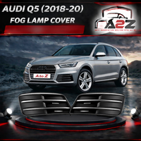 Fog Lamp Cover (Glossy Black) Left 80D807681E & Right Compatible With AUDI Q5 2018-2020 80D807682E Tag-FC-93