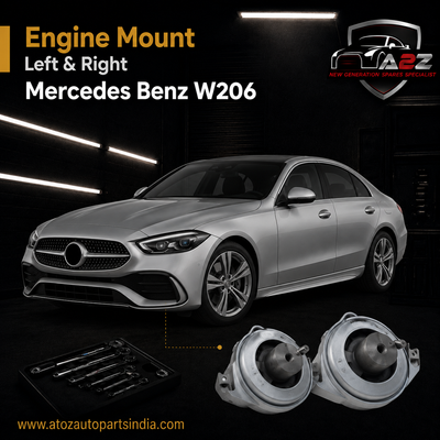 Left Engine Mount 2062401400 & Right 2062401500 Compatible With Mercedes Benz W206
