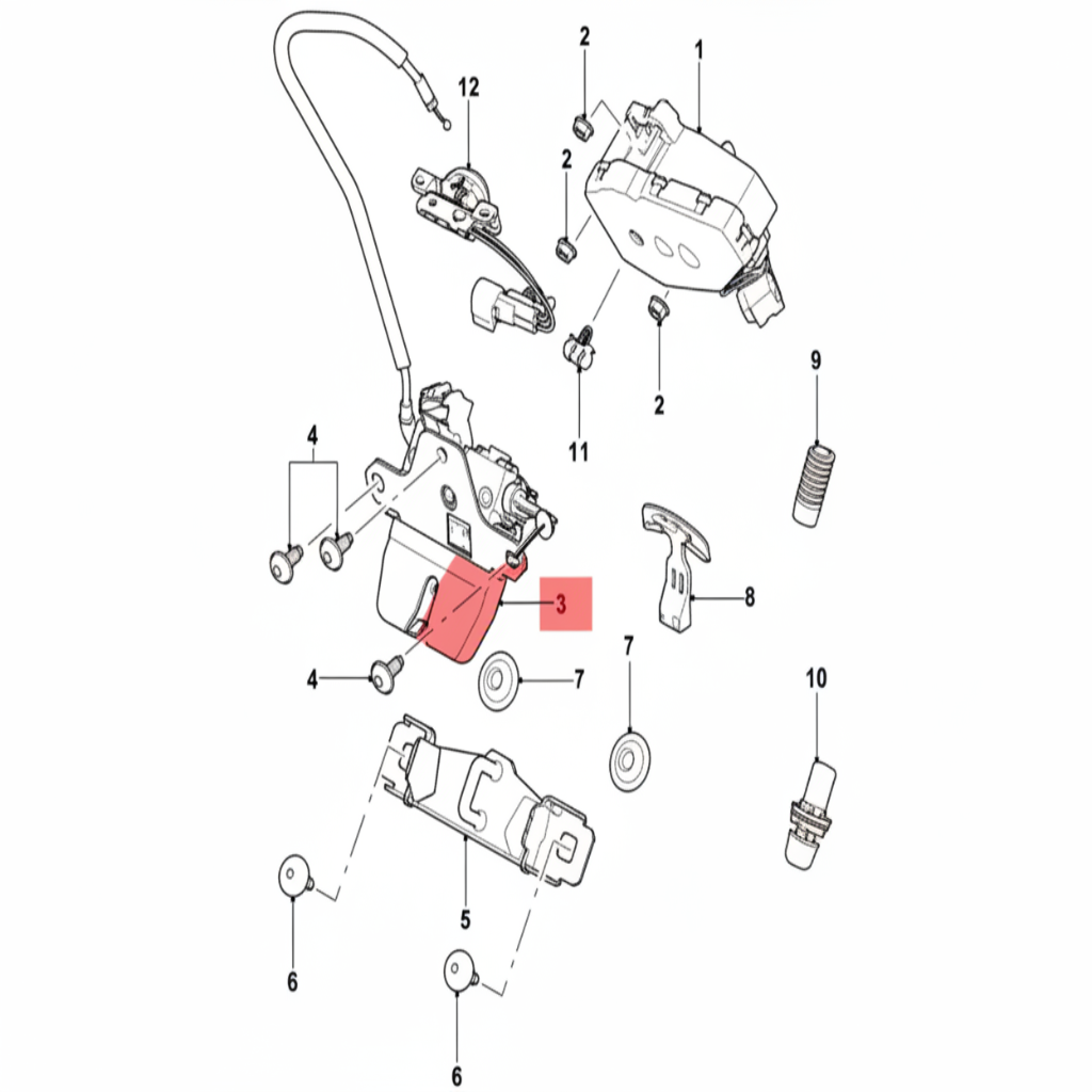Dickey Latch Left & Right C2D2057 Compatible With Jaguar & For XF & For XJL (2010-19)