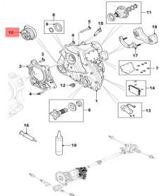 Transmission Mounting T2H5045 Compatible With JAGUAR XE & XF