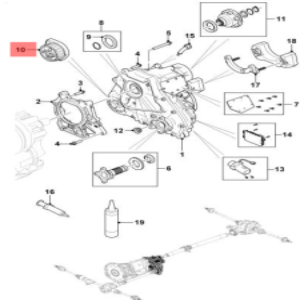 Transmission Mounting T2H5045 Compatible With JAGUAR XE & XF