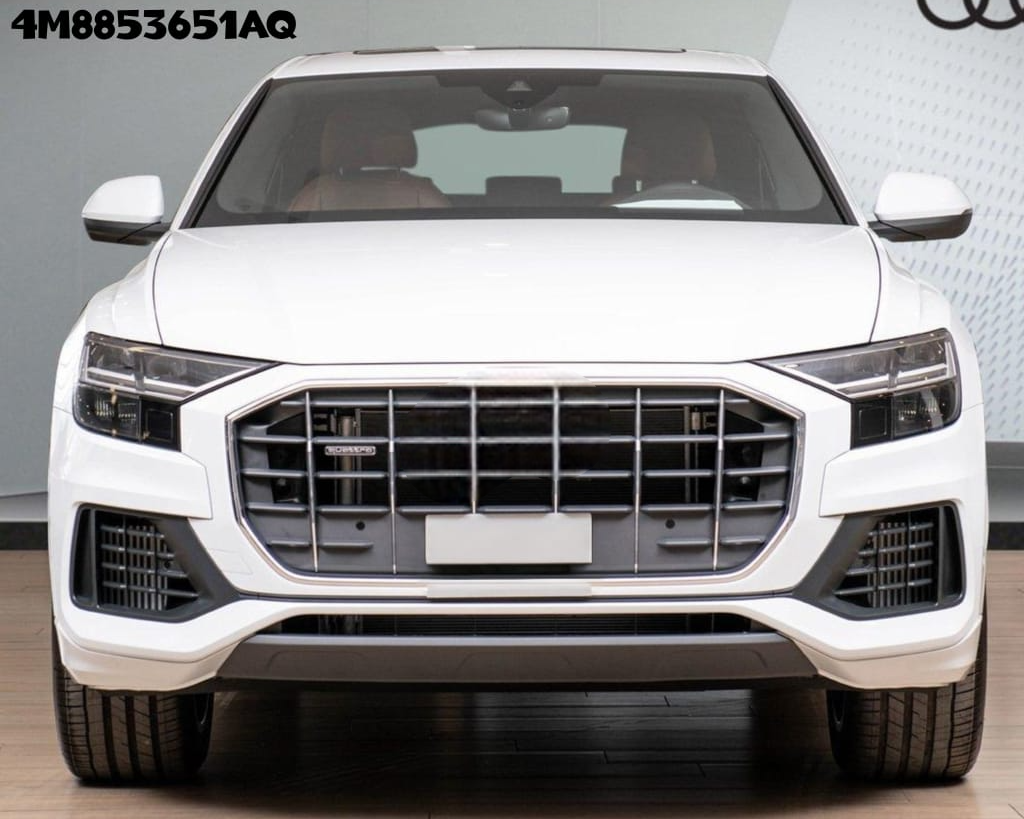 Glossy Dark Grey Original Show Grill Compatible With Audi = Q8 (2019-23) Tag NO.261
