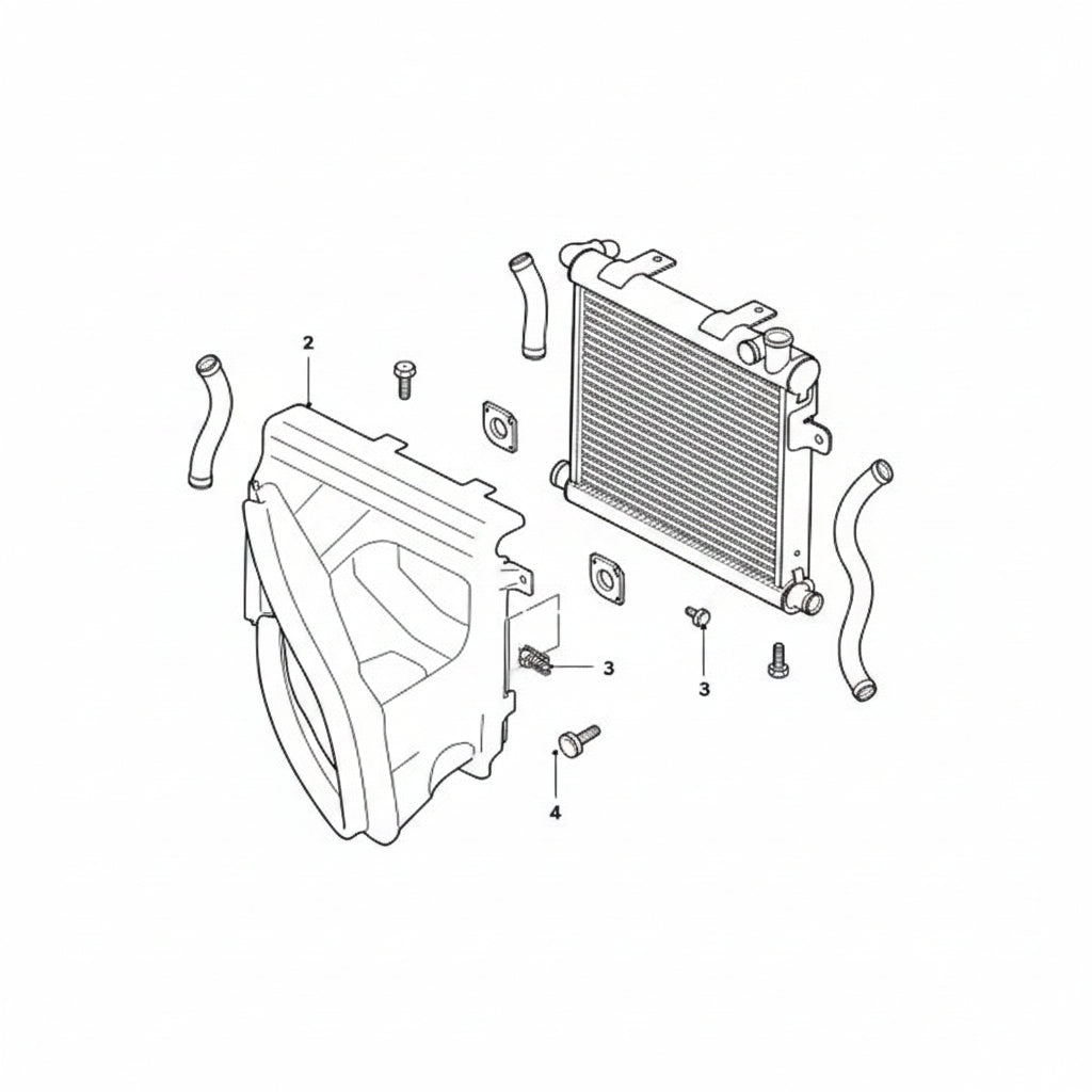 Radiator T4A1806 LR092120 Compatible with JAGUAR F-PACE (X761) & LAND ROVER RANGE ROVER VELAR (L560)