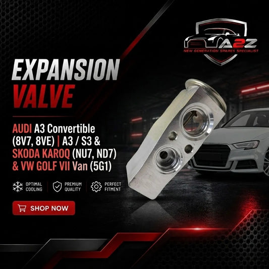 Expansion Valve 5Q0816679B 5Q0820679 5Q0820679C Compatible With Audi A3 Convertible (8V7, 8VE) | A3 / S3 & SKODA KAROQ (NU7, ND7) & VW GOLF VII Van (5G1) Tag No.201