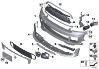 Front Grille Upper Chrome 51130417135 Compatible With Mini Cooper S (R55/R56) (2011-2014) Tag No.88