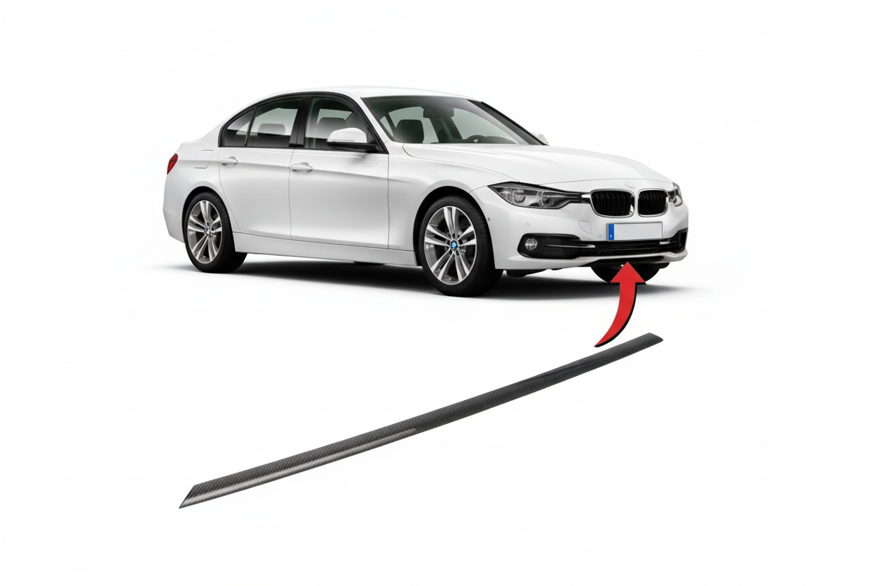 Front Bumper Center Chrome 51117279699 Compatible With BMW 3 Series (F30, F80) Tag No.71