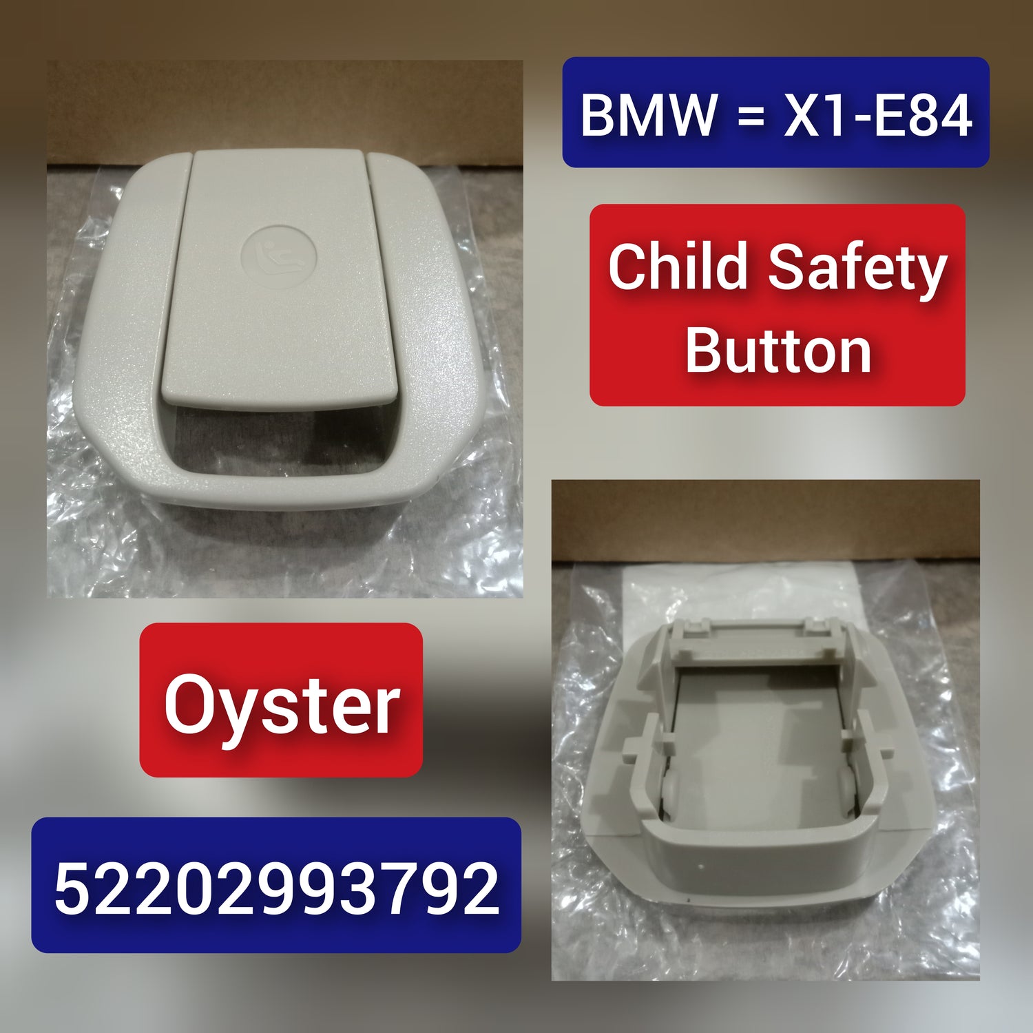 Oyster Seat Belt Lock Cover Compatible With 52202993792 Compatible With BMW 3 Series E90 2004-2012 & X1 E84