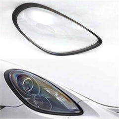 Car Front Headlight Transparent Lamp Sade Glass Headlight Lens Cover Compatible For PORSCHE CAYNNE 981 2013-2015