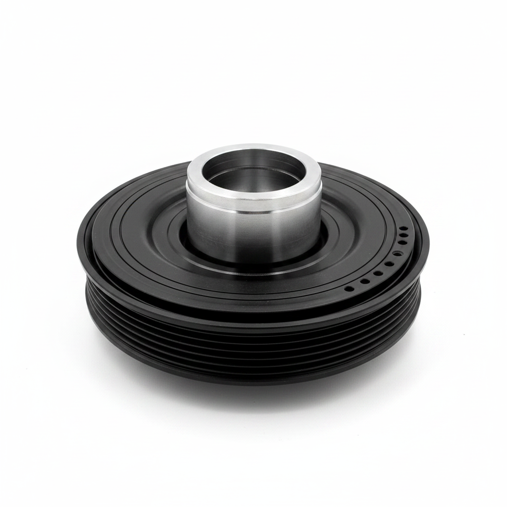 Crankshaft Pulley LR074072 LR113860 G4D36316AC G4D36316AG Compatible With LAND ROVER DISCOVERY SPORT (L550) & DISCOVERY V (L462) & RANGE ROVER EVOQUE (L538) &  XE (X760) & JAGUAR F-PACE (X761) &XF II (X260)Tag-CP-14