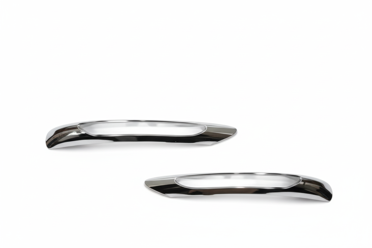 Fog Lamp Chrome Left 2048852974 & Right 2048853074 Compatible With MERCEDES-BENZ C-CLASS W204 2012-2014 Tag-FC-251