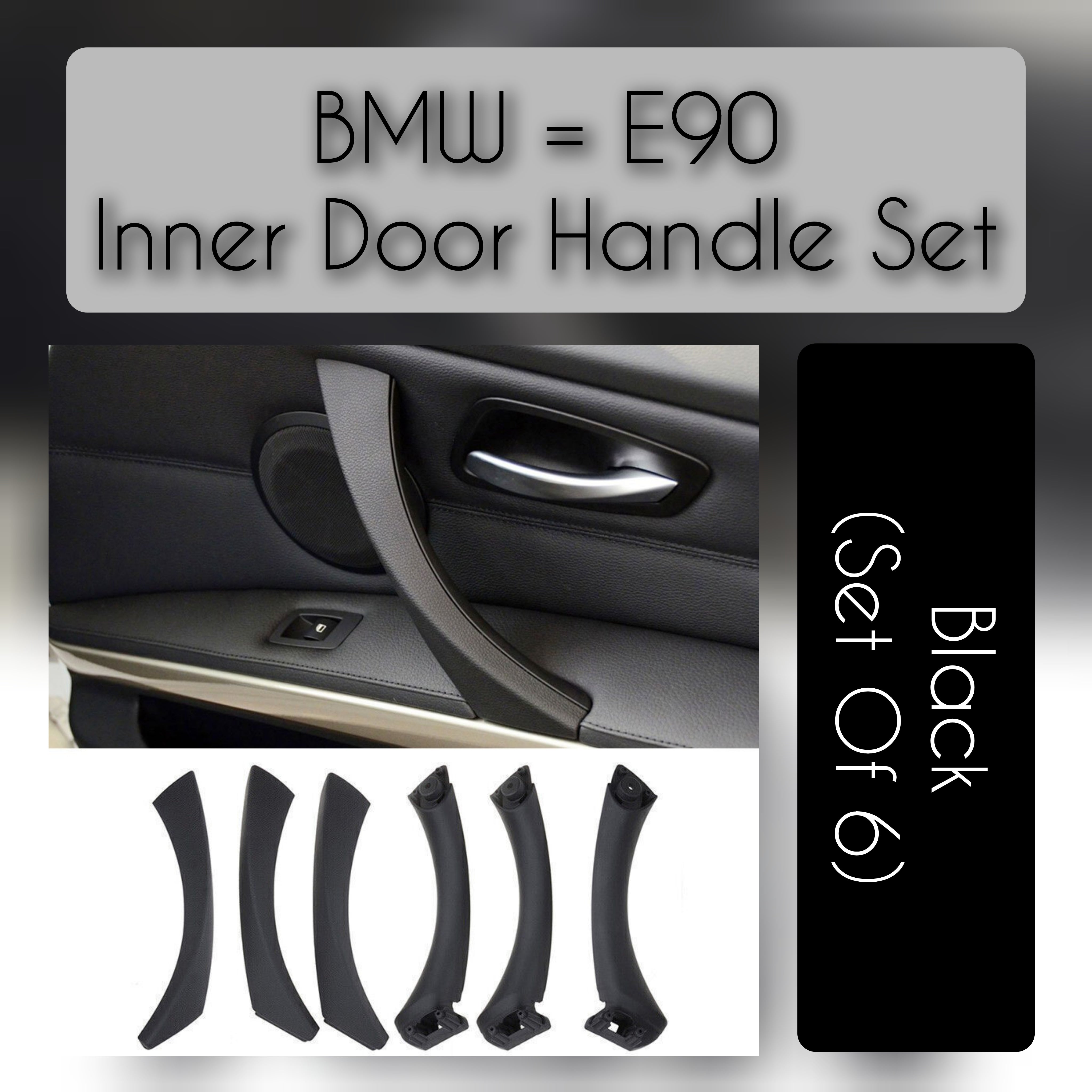 Interior handle set for BMW 3 Series E90: This stylistically designed interior handle besides giving elegance to your car makes the grip soft and easy, which in turn enhances the feeling of driving.
