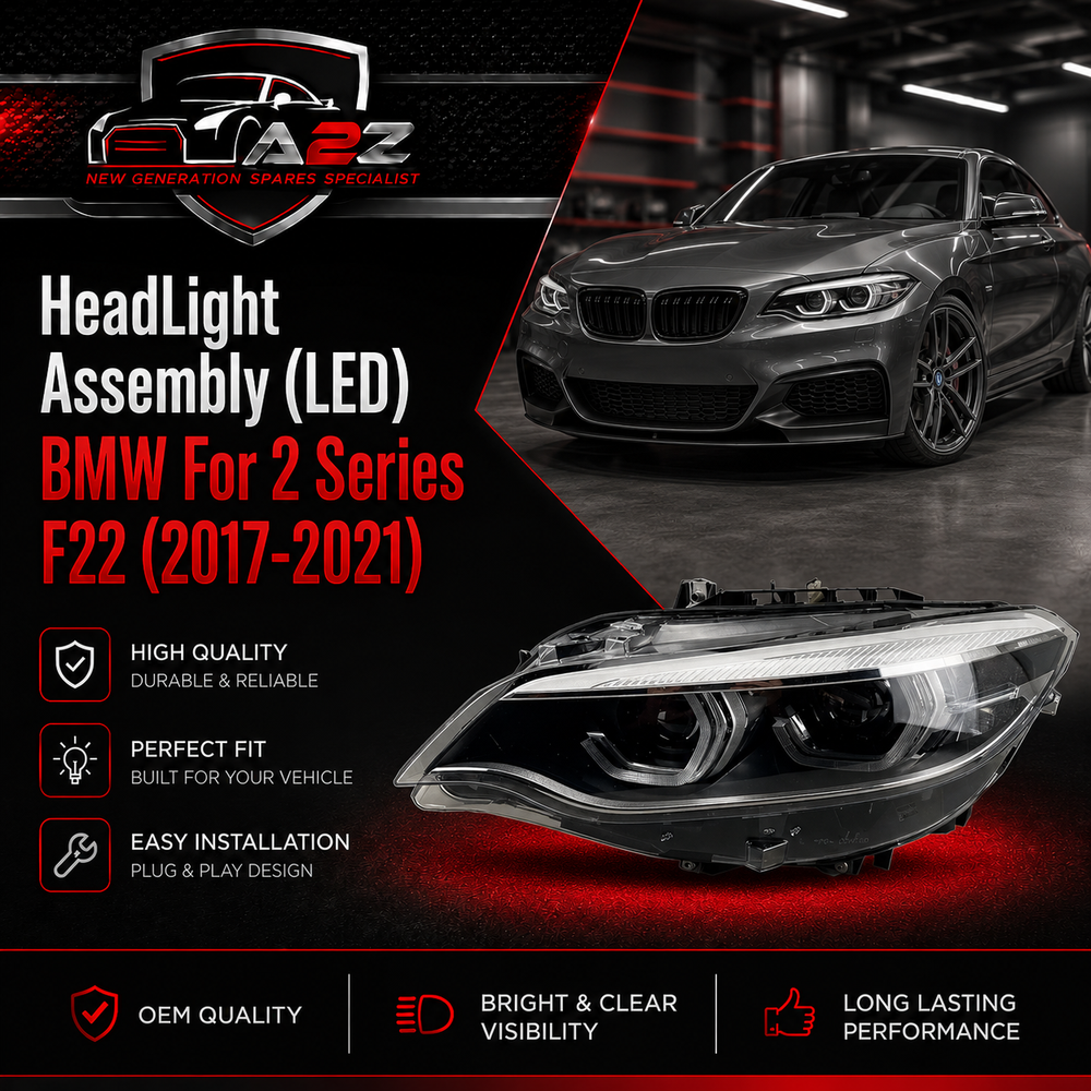 Complete Headlight (LED) Set Left 63117469783 & Right 63117469784 Compatible With BMW For 2 Series F22
