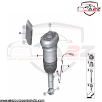 Rear Right Air Suspension Shock Absorber Strut 37106869048 Compatible With BMW X5 G05 & X6 G06 & X7 G07