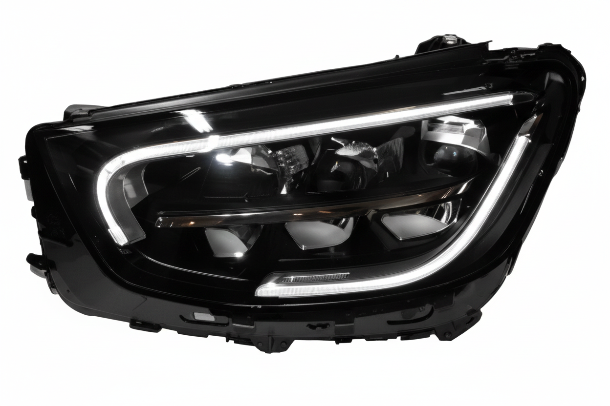 Headlight Headlamp Left Headlight Headlamp Left A2539068702& Right A2539068802 (Without Blaster) Compatible With Mercedes BENZ GLC X253 2020 - 2022 (LED)