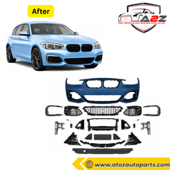 Front Bumper Body Kit Compatible With BMW 1 Series F20 Lci (2015-2018) To M Sport Mt M Tech Upgrade | (Shipping Cost Not Included In Price)