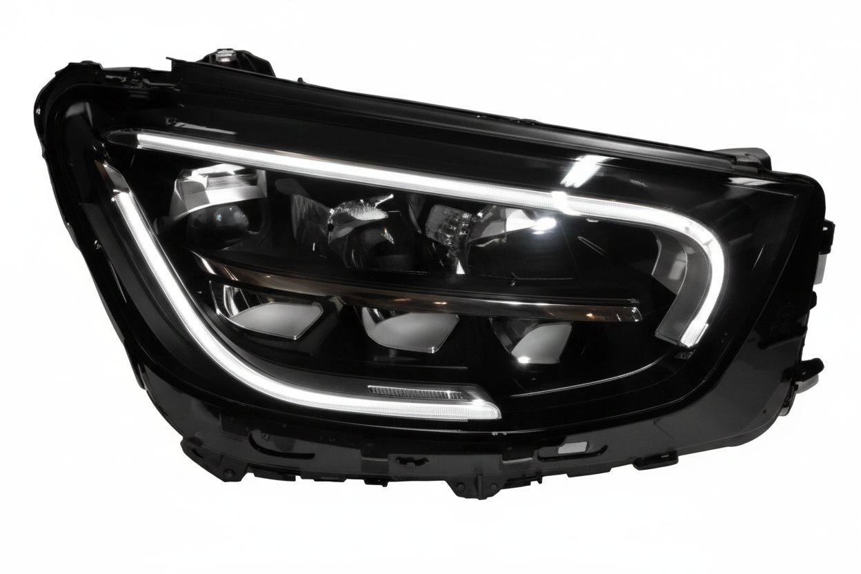 Headlight Headlamp Left Headlight Headlamp Left A2539068702& Right A2539068802 (Without Blaster) Compatible With Mercedes BENZ GLC X253 2020 - 2022 (LED)
