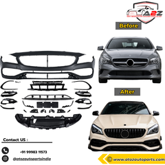 Front Compatible With Mercedes Benz CLA Class W117 C117 X117 (2013-2019) Upgrade To Mercedes Benz AMG 45 (Shipping Cost Not Included In Price)