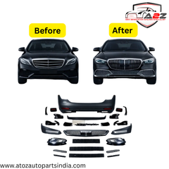 A To Z Compatible With Mercedes Benz E Class W213 (2016-2020) Το W213 Lci 2021+ Maybach Upgrade Facelift Conversion Body Kit Bumper Hood Headlight TaillighT (Shipping Cost Not Included In Price)