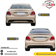 Complete Conversion Bumper Kit Compatible With Mercedes Benz C Class W205 (2015-2023) Upgrade To C63 Amg (Shipping Cost Not Included In Price)