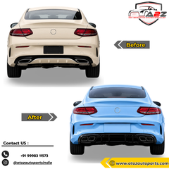Complete Conversion Bumper Kit Compatible With Mercedes Benz C Class Coupe C205 (2016-2021) Upgrade To C63amg Amg (Shipping Cost Not Included In Price)