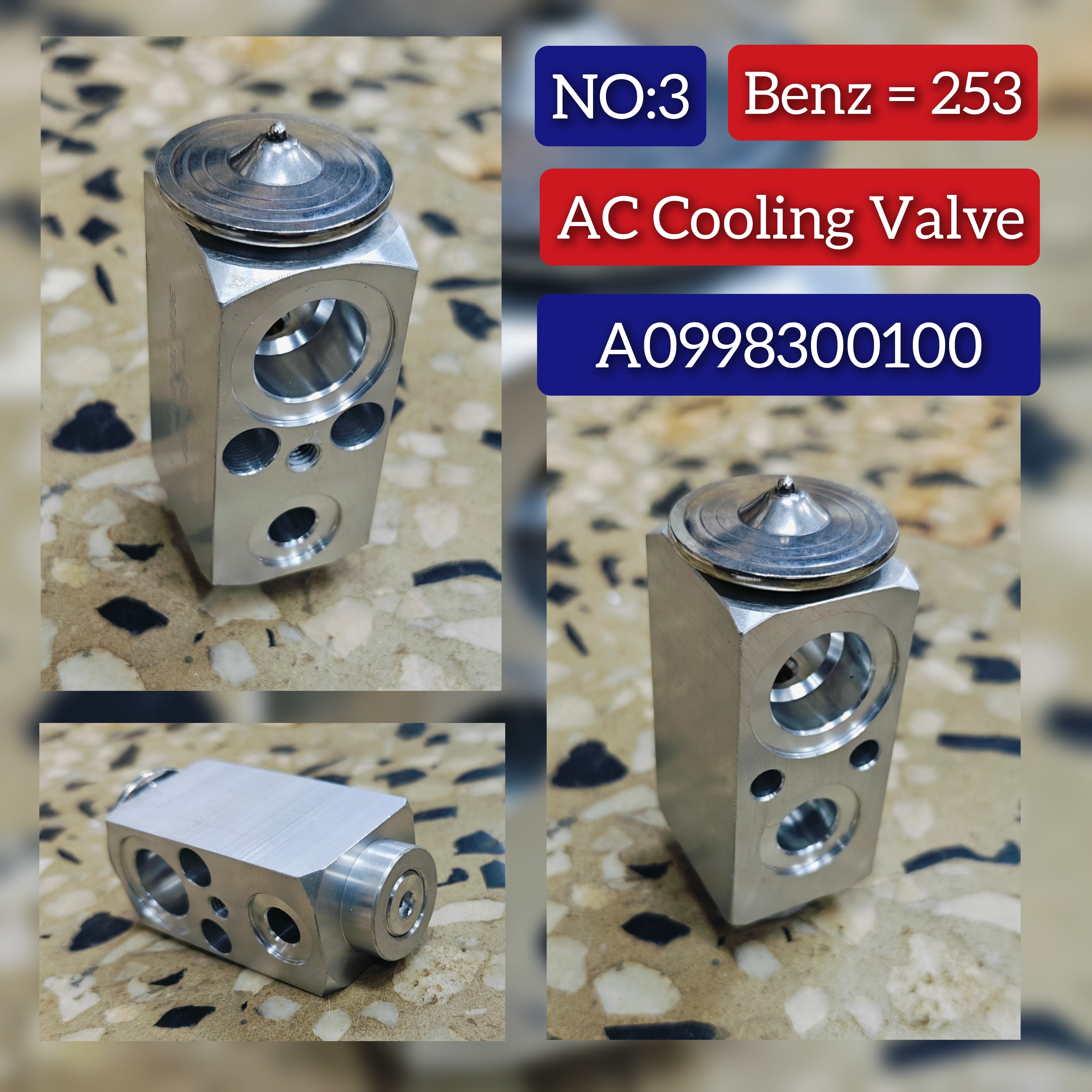 Expansion Valve A0998300100 Compatible With MERCEDES BENZ GLC (X253) & E-CLASS (W213)