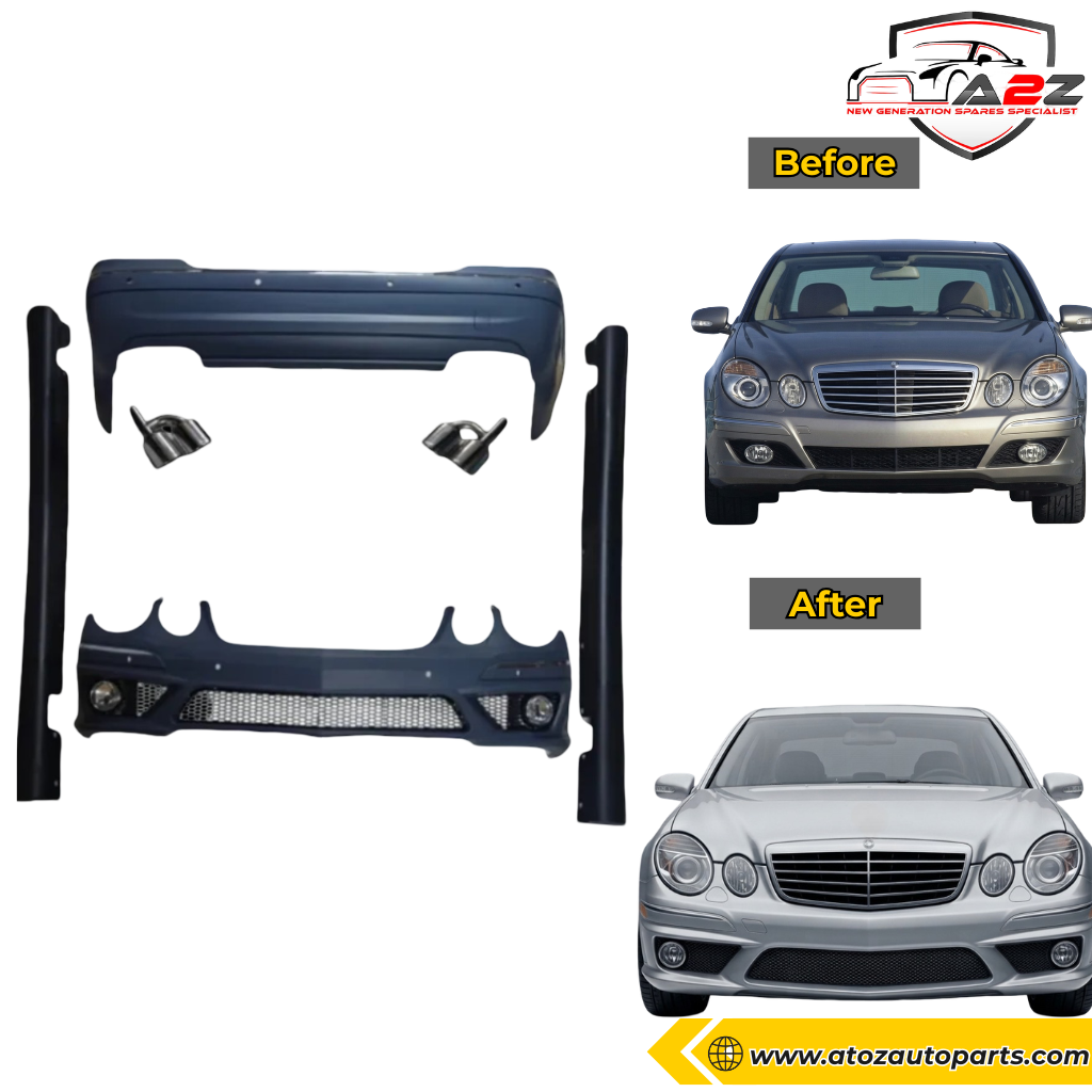 Complete Conversion Bumper Kit Compatible With Mercedes Benz W211 Upgrade To E63 (Tag no.FRBK213) (Shipping Cost Not Included In Price)