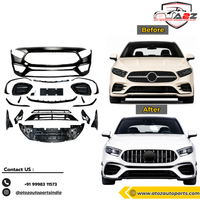 Front Bumper Kit Compatible With Mercedes Benz A Class W177 (2018-2023) Upgrade To AMG45 (Shipping Cost Not Included In Price)