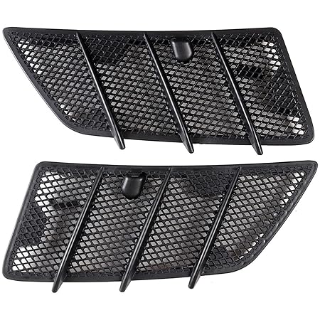 Hood Air Vent Grille Cover Set Left 1648804305 & Right 1648804405 Compatible with MERCEDES BENZ M-CLASS W164 & GL-CLASS W164