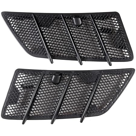 Hood Air Vent Grille Cover Set Left 1648804305 & Right 1648804405 Compatible With MERCEDES BENZ M-CLASS W164 & GL-CLASS W164