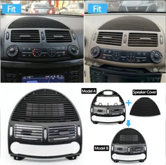 Center Ac Vent Grille (Black) 2118300054 Compatible With Mercedes Benz E-Class W211