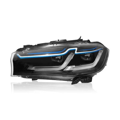 Complete Headlight Assy Set (Upgrade To Xenon) Plug And Play No Need To Change Bumper Compatible With BMW F15 (2014-18) Tag No.5