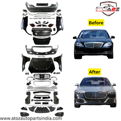 Complete Convertion Body Kit Compatible With Mercedes Benz S Class W221 (2006-2014) Upgrade Το Mercedes Benz S Class W223 2023+ Lci Maybach   (Shipping Cost Not Included In Price)