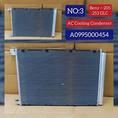 AC Condenser A0995000454 A0995001354 995000454 995001354 Compatible with MERCEDES-BENZ C-CLASS (W205) (Engine 651) & E-CLASS (W213) & GLC (X253) (Engine 654/276)