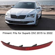 Rear Bumper Reflector Compatible With SKODA SUPERB Rear Bumper Reflector Left 3V5945106 & Right 3V5945105 (2015-2020)