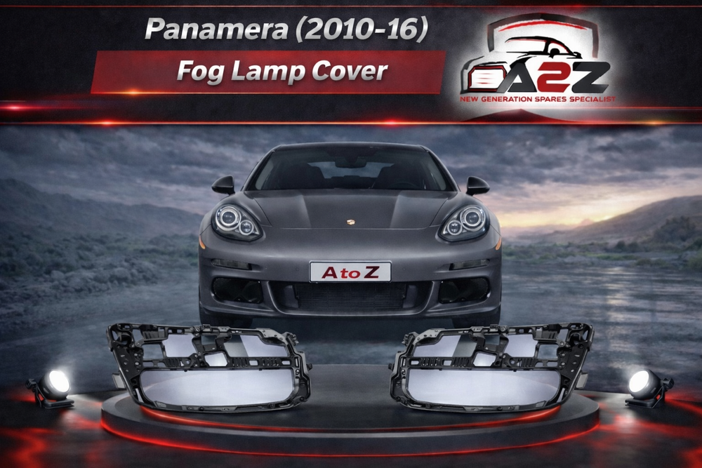Fog Lamp Cover Compatible With  PORSCHE PANAMERA 2014-2017  Fog Lamp Cover Left 97050566300 & Right 97050566400 Fog No.161 (2010-16)