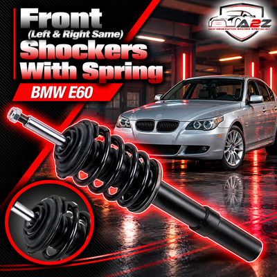 Front (Left & Right Same) Shockers With Spring 31306775055 Compatible With BMW E60