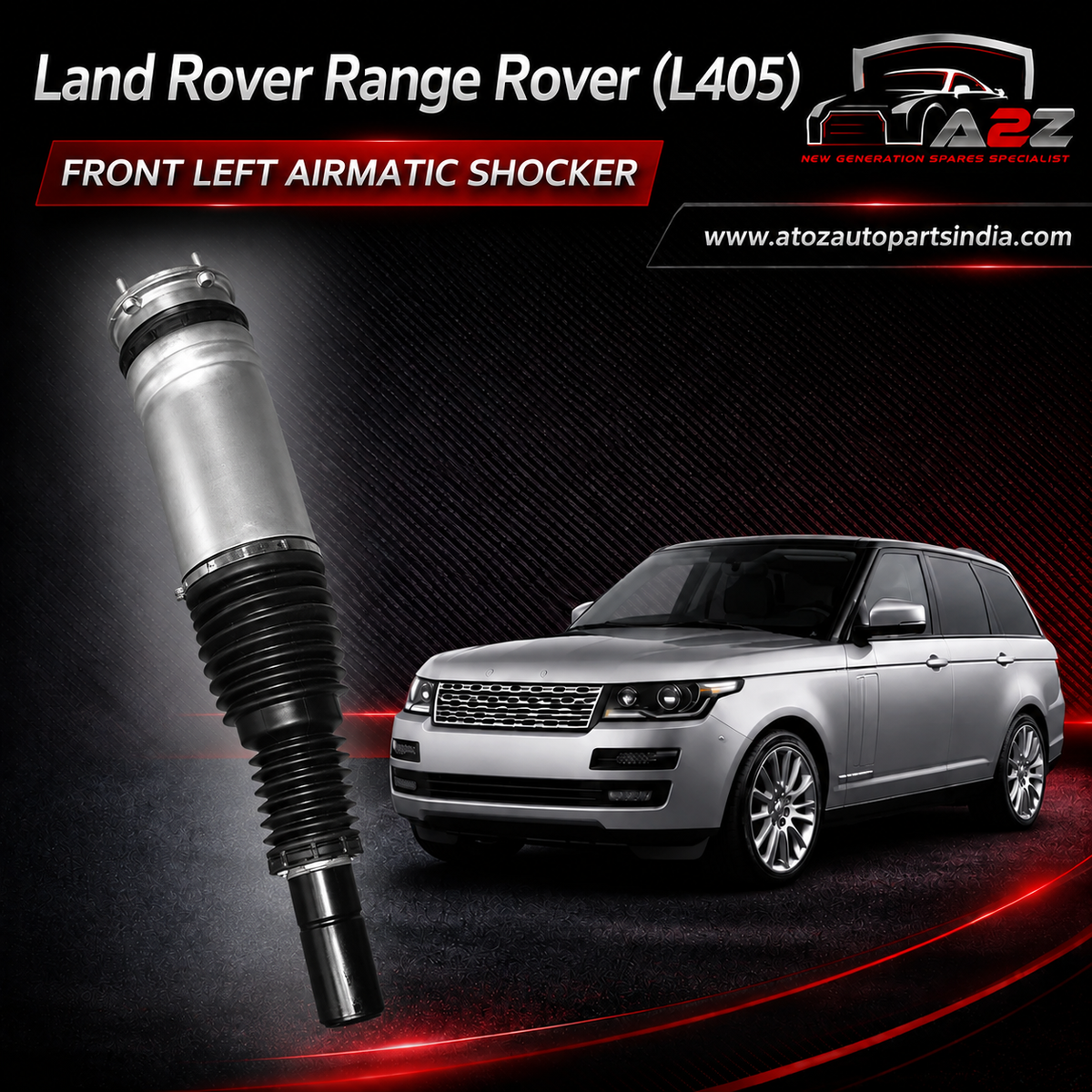Front Left Air Suspension Shock Absorber Strut LR056926 Compatible With Land Rover Range Rover (L405) (2013-17)