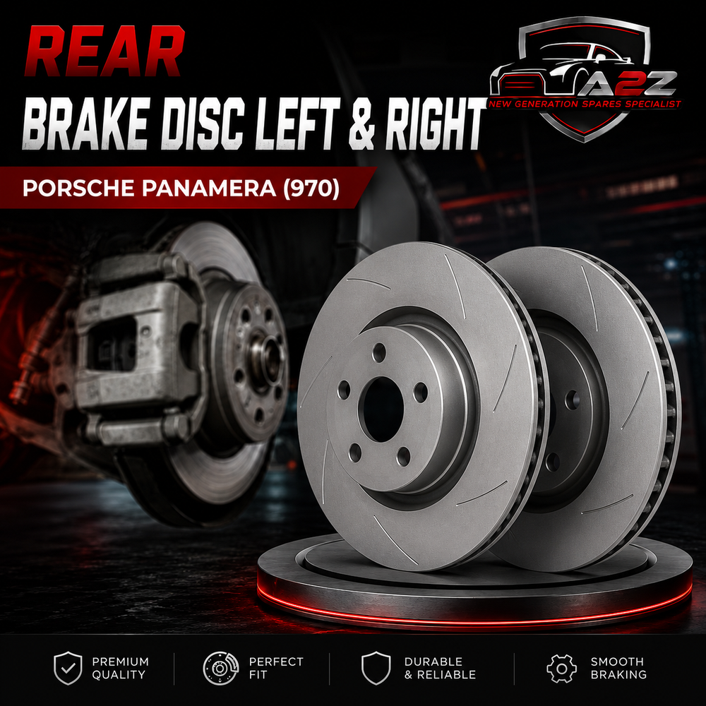 Rear Brake Disc Set Left 298615601A Right 298615602A Compatible With PORSCHE PANAMERA (970)