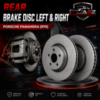 Rear Brake Disc Set Left 298615601A Right 298615602A Compatible With PORSCHE PANAMERA (970)