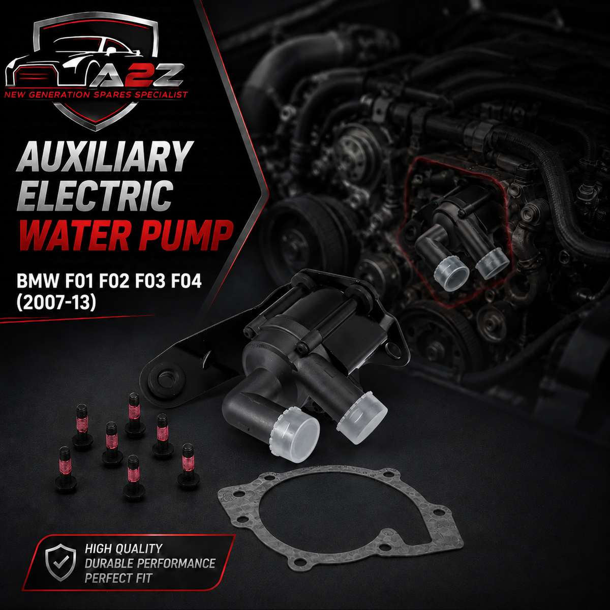 Auxiliary Electric Water Pump 64119183714 64119230237 64119253081 64219167206 Compatible With BMW F01 F02 F03 F04 F06 F07 F10 F11