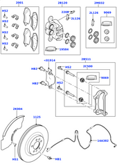 Front Brake Pad Wear Sensor LR045959 Compatible With LAND ROVER DISCOVERY V L462 & RANGE ROVER SPORT II L494