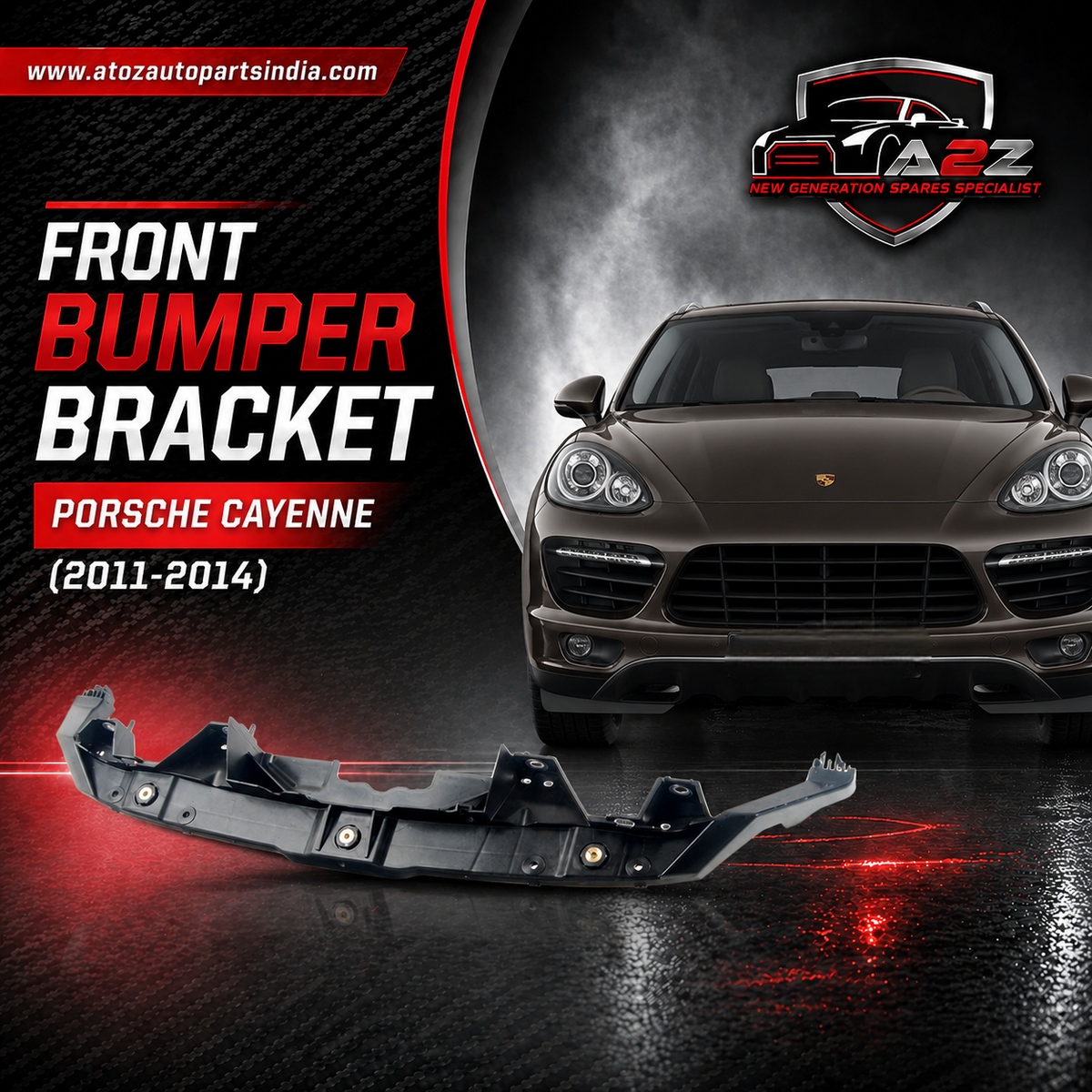 Front Bumper Bracket 95850473100 Compatible With Porsche Cayenne (2011-2014) Tag No.421
