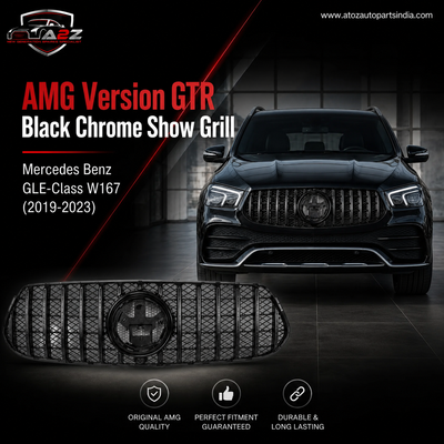 AMG Version GTR Black Chrome Show Grill  Compatible With Mercedes  Benz GLE-Class W167 (2019-2023 ) Tag 96