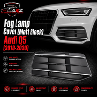 Fog Lamp Cover (Matt Black) Left 80D807679E & Right 80D807680E Compatible With Audi Q5 (2018-2020)