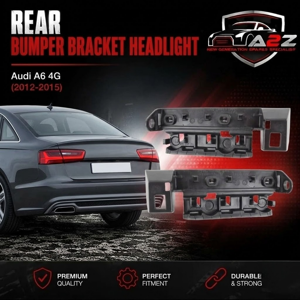 Rear Bumper Bracket Headlight Left 4G5807889 4G5807889A Right 4G5807890 4G5807890A Compatible With Audi A6 4G (2012-2015) Tag No.75