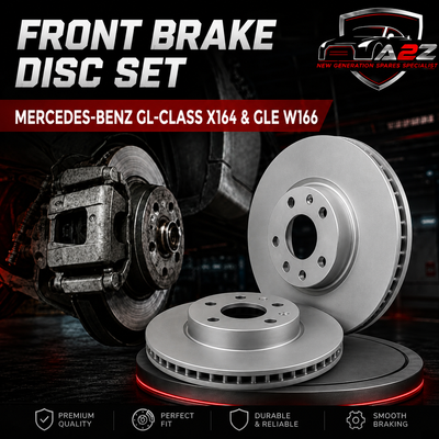 Front Brake Disc Set A1644211412 A1644210512 A1664210712 A1664211400 Compatible With MERCEDES-BENZ GL-CLASS X164 & GLE W166