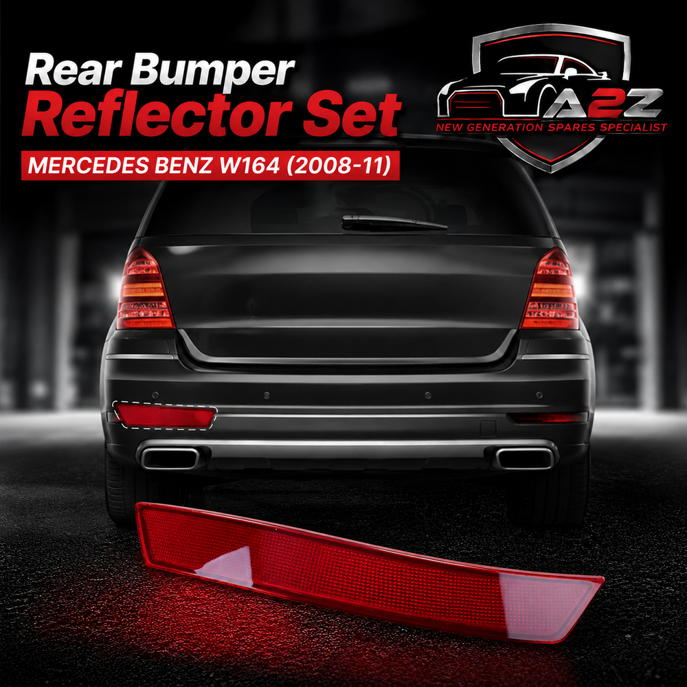 Rear Bumper Reflector Compatible With MERCEDES BENZ M-CLASS  W164   Rear Bumper Reflector Left 1648200374 & Right 1648200474 Tag No.106